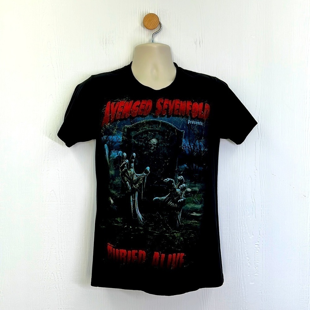 Tultex - Avenged Sevenfold Buried Alive Graphic Tour Short Sleeve Shirt Size Sm